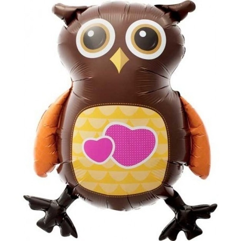 14" Air-Filled Balloon - Owl