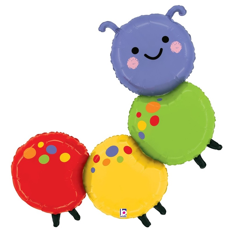 Betallic Caterpillar 39 inch Foil Balloon  Packaged