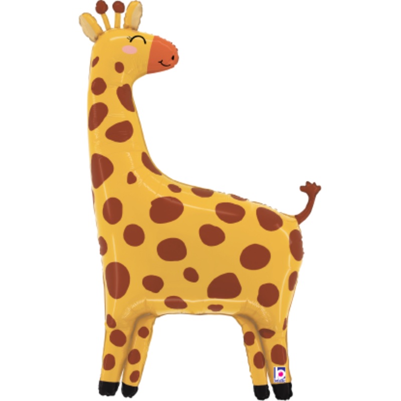 Betallic Jungle Giraffe 41 inch Shaped Foil Balloon Packaged 1ct