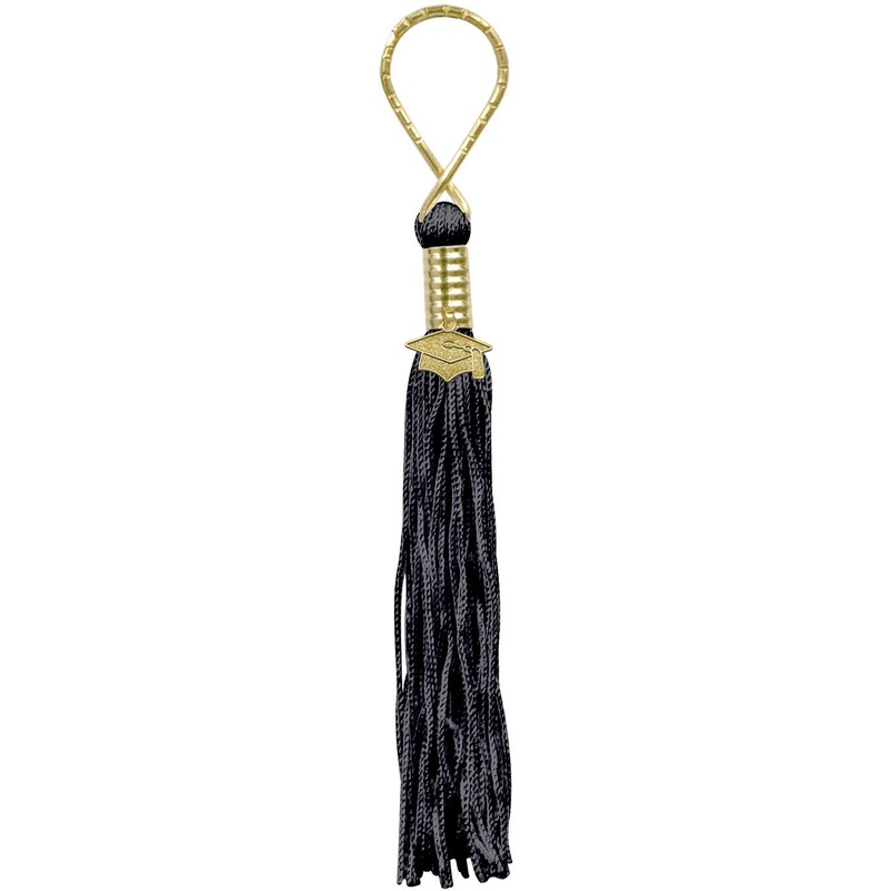 Black Tasseled Key Chain