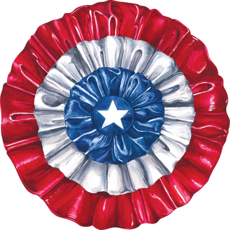Die-Cut Star-Spangled Placemat 15.5"x15.5" | 24 ct