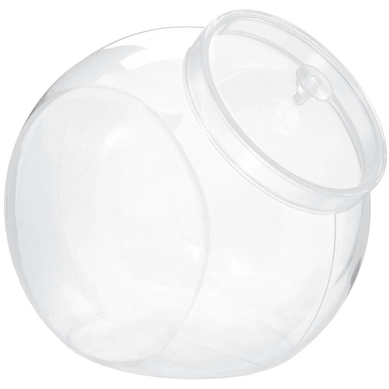 Large Angled Jar with Lid