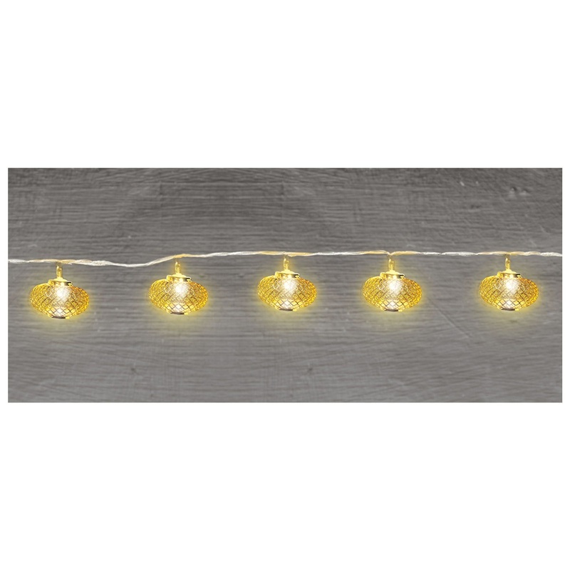 Mesh Wire Orb Battery Operated LED String Lights