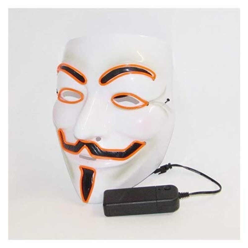 Neon LED Vendetta Mask