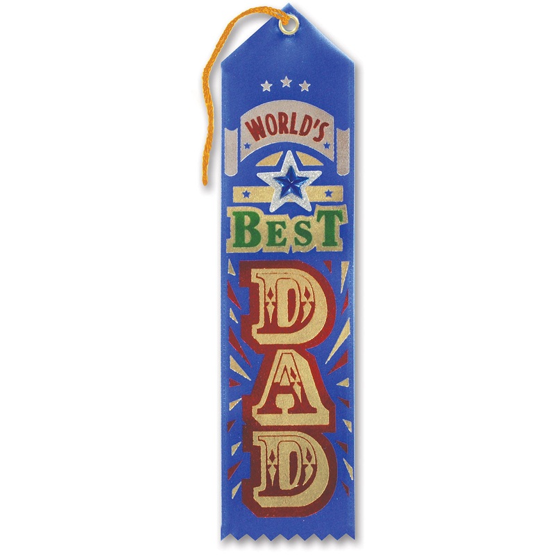 World's Best Dad Jeweled Ribbon