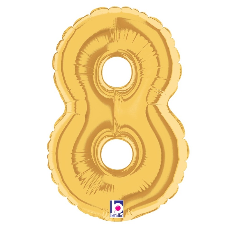 Betallic 8 Gold 7 inch Air-Filled Shape 1ct