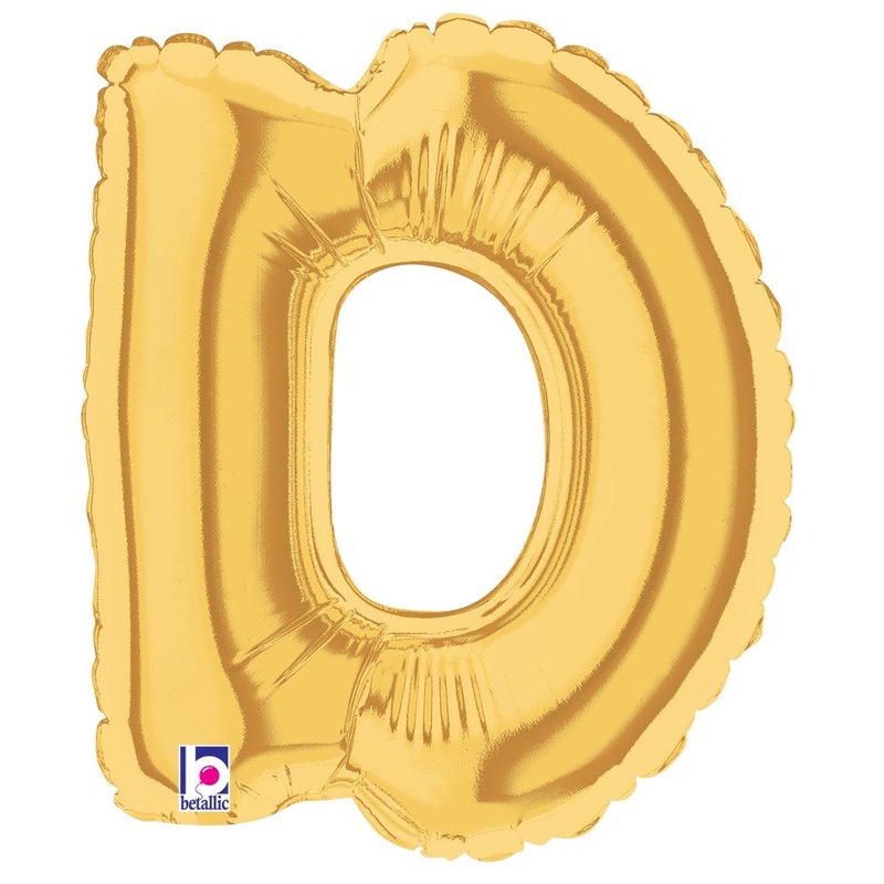 Betallic D Gold 7 inch Air-Filled Shape 1ct