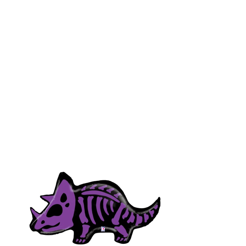 Betallic Triceratops 37 inch Shaped Foil Balloon Packaged 1ct