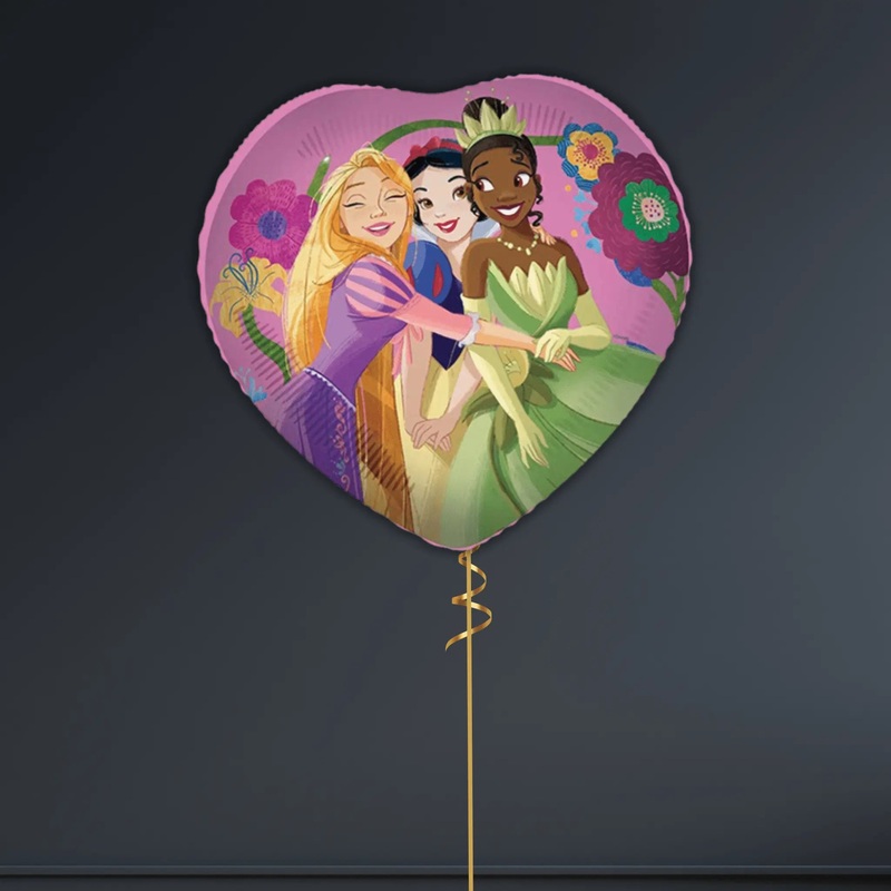 18" Disney Princess "Live Your Story" Heart Foil Balloon  Helium-Filled