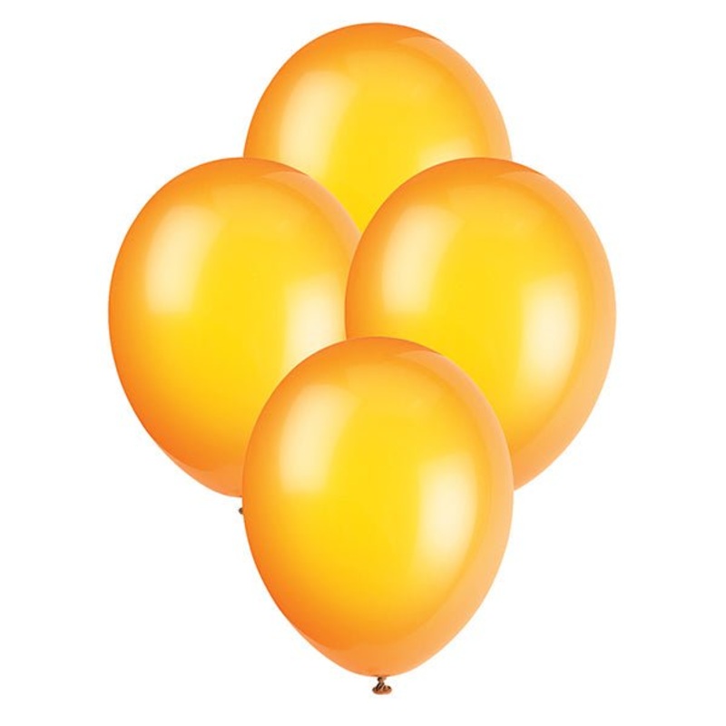 Citrus Orange Crystal Premium Balloons 30cm (Pack of 50)