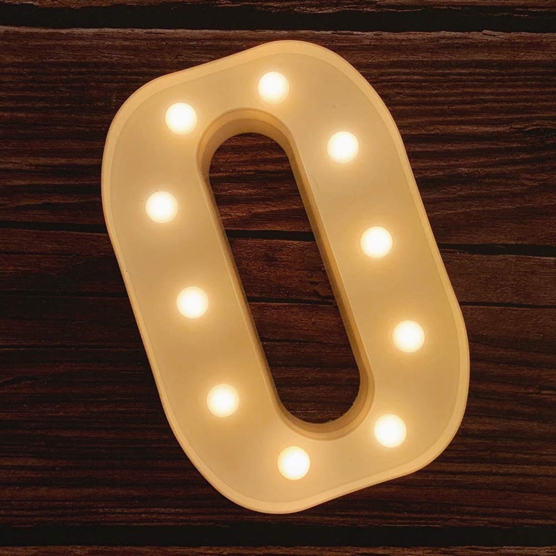 O Letter Light, Marquee Alphabet Light Letters for Room Decor Lights, Led Letters Alphabet for Decoration, Letter Lights for Birthday