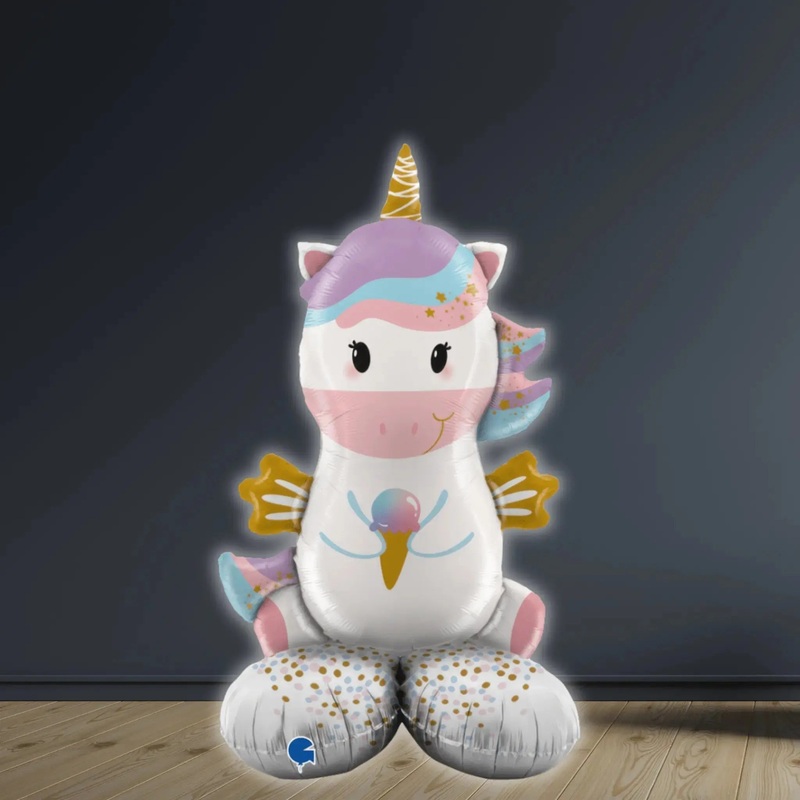 The Standups - Chubby Unicorn Air-Filled Balloon