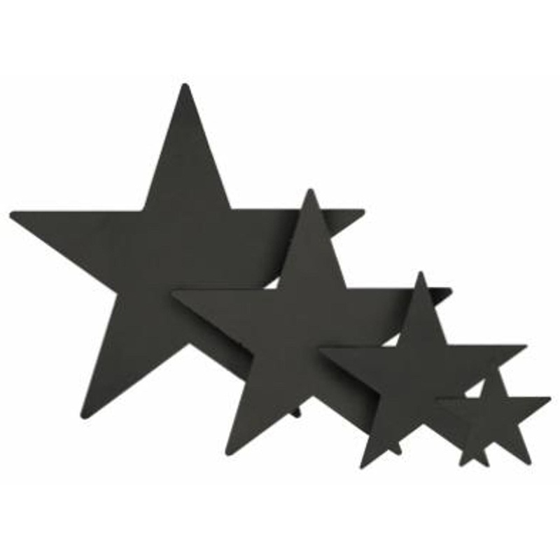 12" Black Foil Star Balloons (Pack Of 10) - #Q19998/10