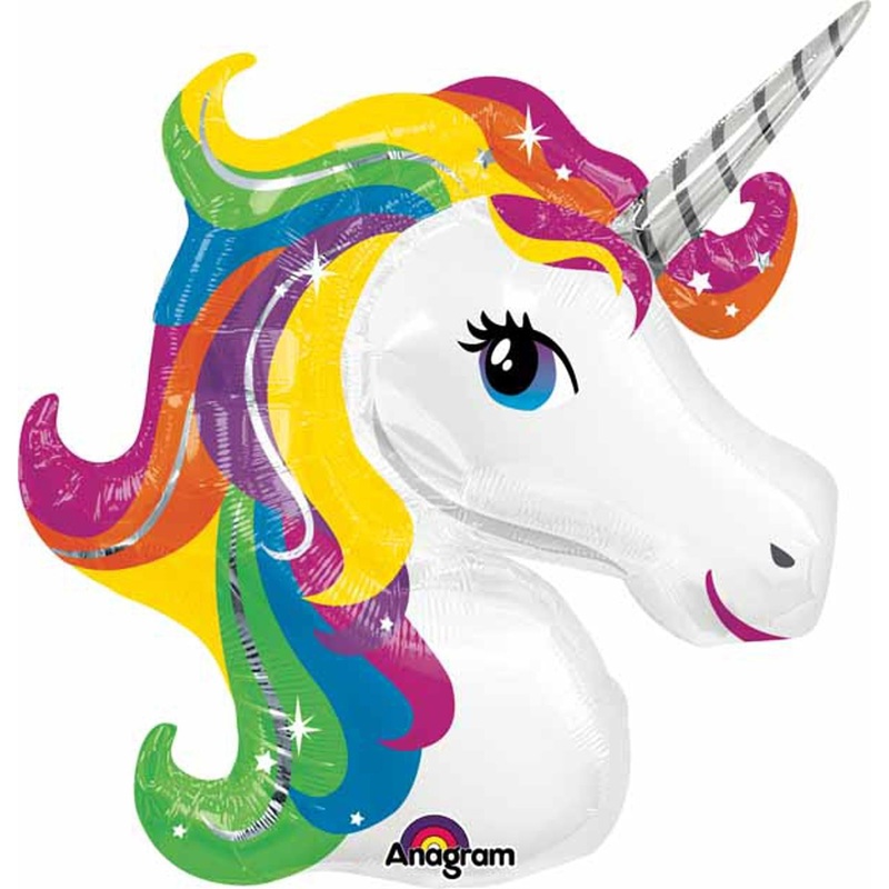 Anagram Rainbow Unicorn 33" Balloon (Packaged)