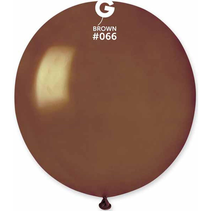 Gemar 19" Metallic Brown Balloons - Pack Of 25