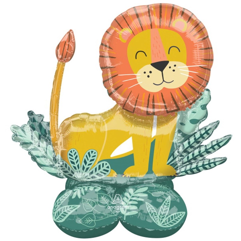 King of the Celebration Get Wild Lion 45" AirLoonz Air-Filled Foil Balloon (1/Pk)