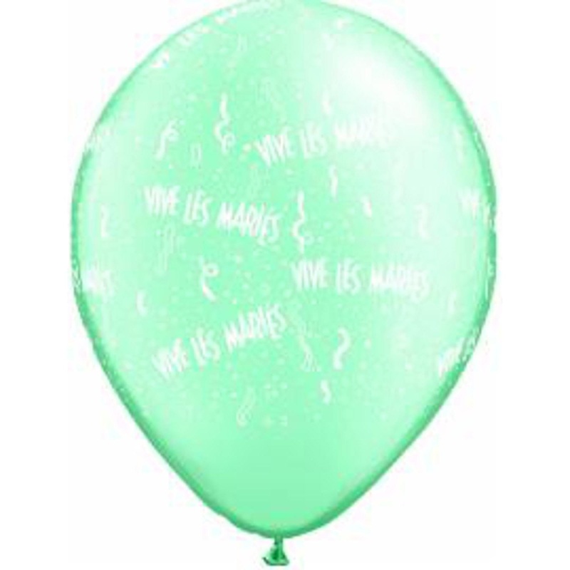 Vive Les Maries Pearl Balloons - Assorted 100 Pack (11")