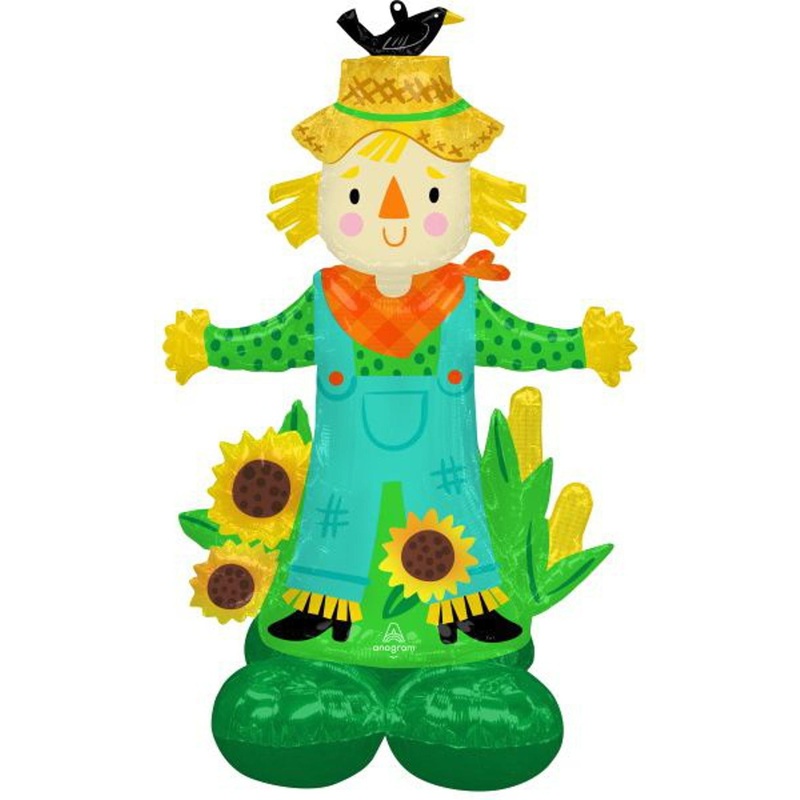 56" Air-Filled Scarecrow Decoration Set