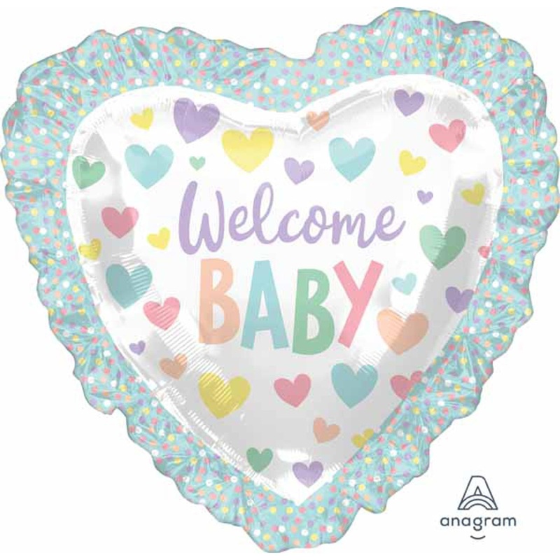Baby Shower Heart Balloon - 28" Foil Shape (P35 Package)