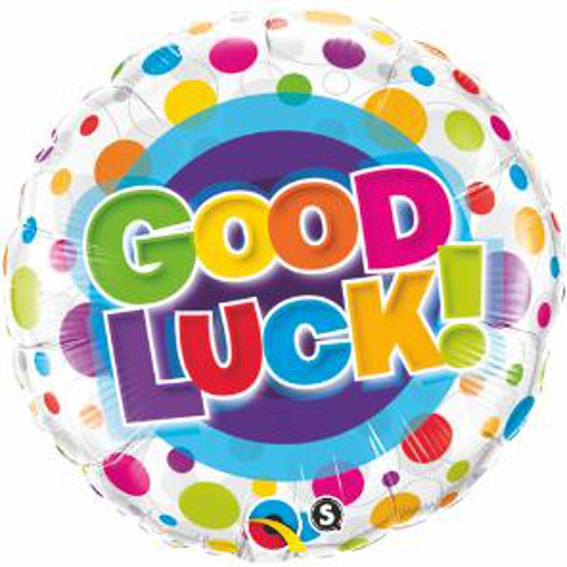 Good Luck Colorful Dots Balloon Package - 18" Round
