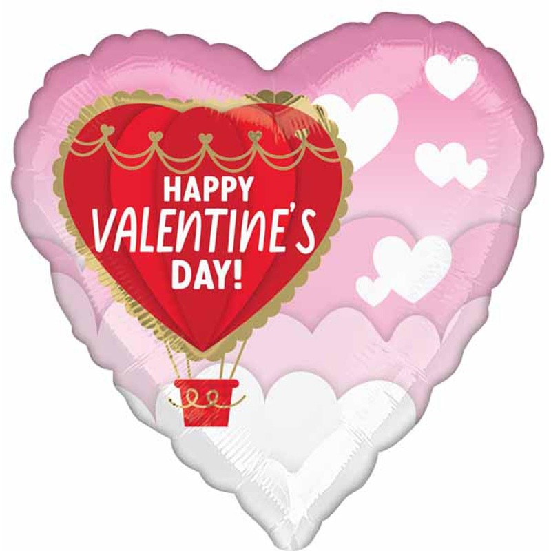 Hvd Heart-Shaped Hot Air Balloon 18" S40 Package
