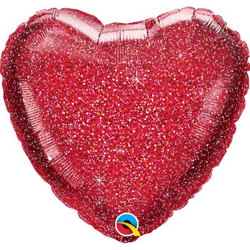 Red Heart Balloon And Confetti Package
