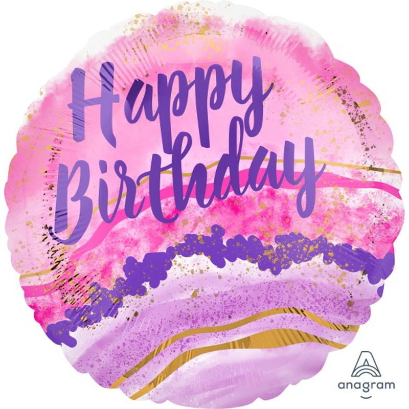 Watercolor Marble Latex Balloon Pack (5/Pk)