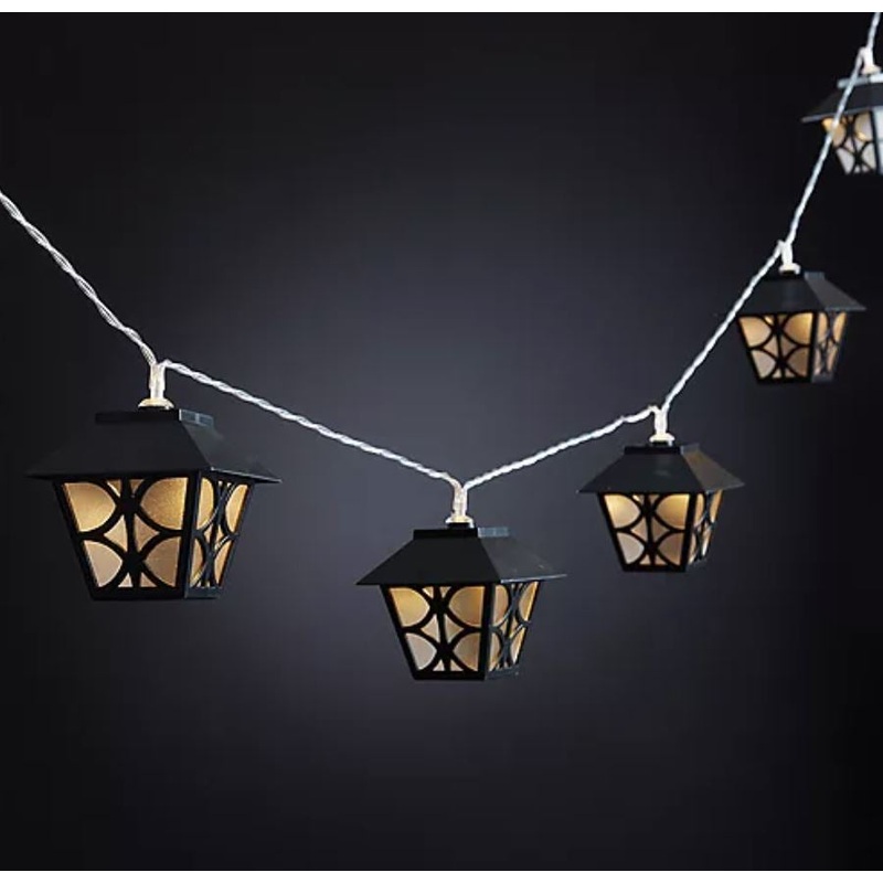 Black Lantern Led String Lights