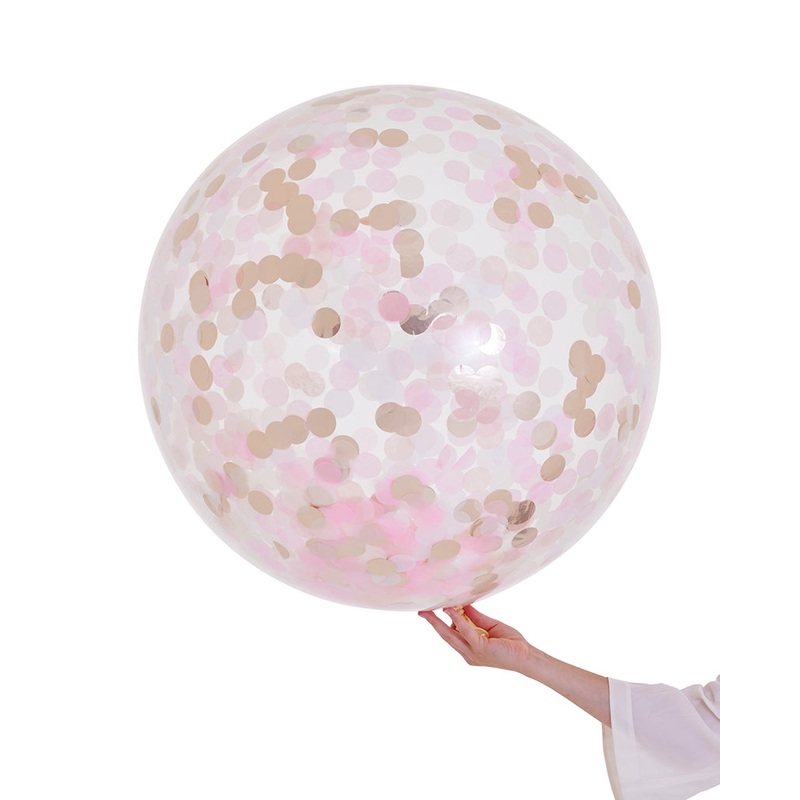 Blossom Jumbo Confetti Balloon Filled with Helium