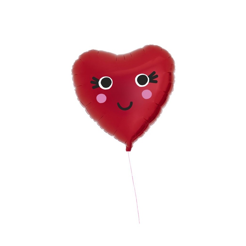 Foil Heart Friend Filled with Helium