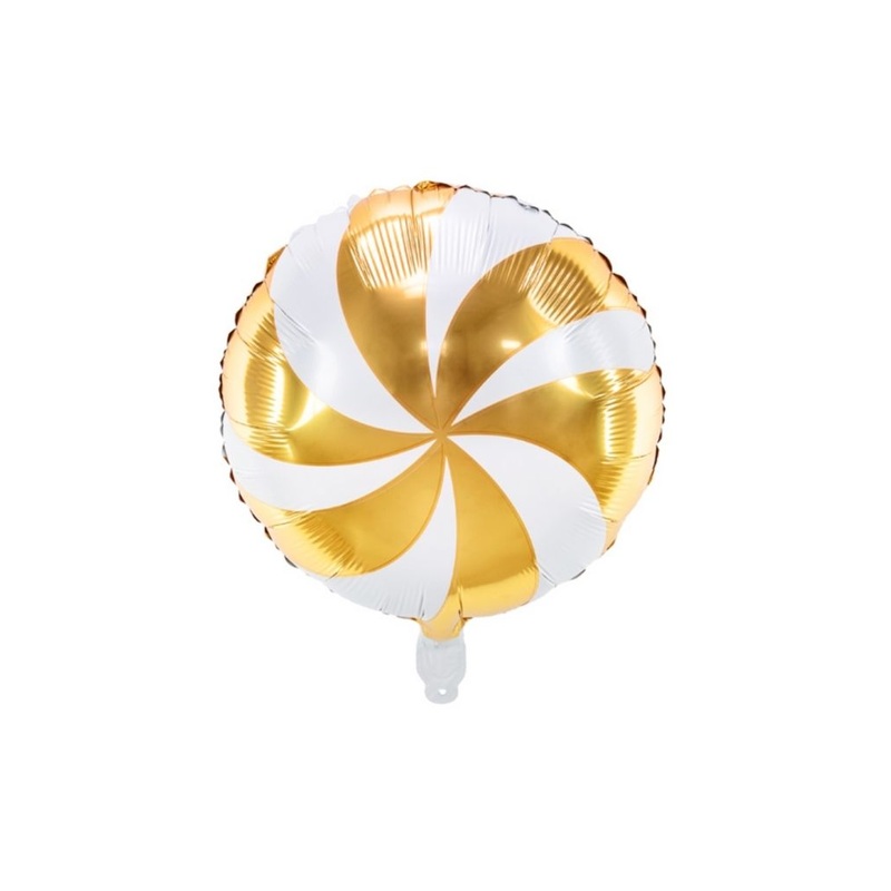 Gold Candy Balloon Filled with Helium