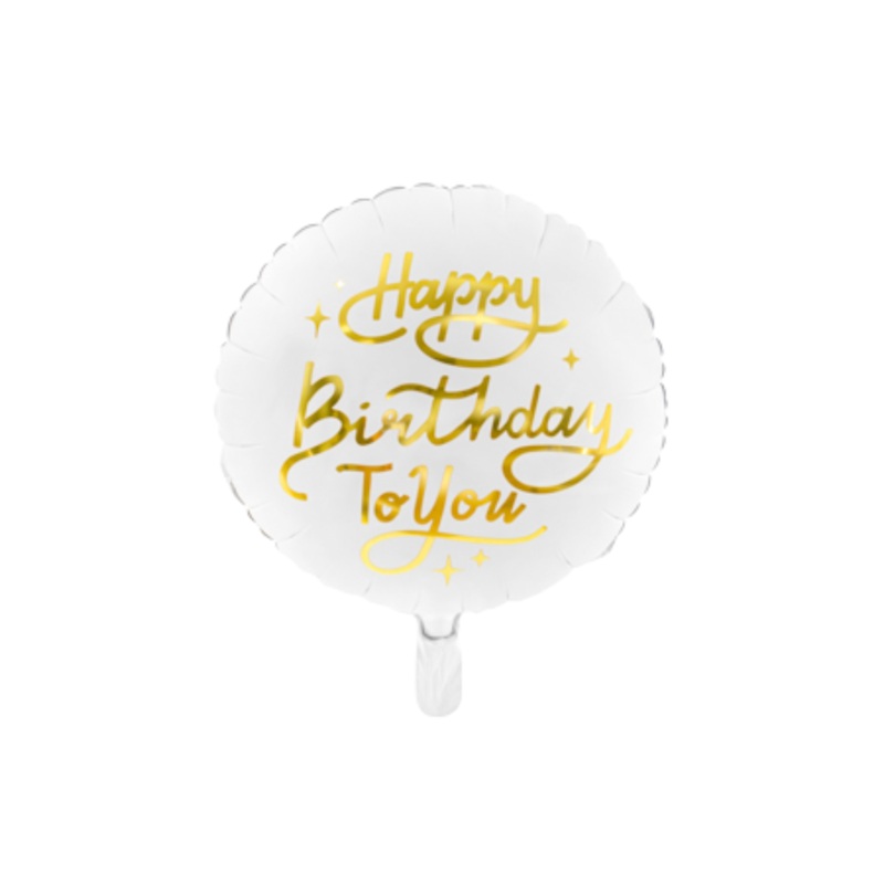 Happy Birthday To You Foil Balloon Filled with Helium