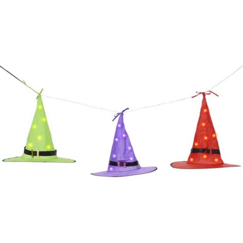 LED Light Up Floating Witch Hats