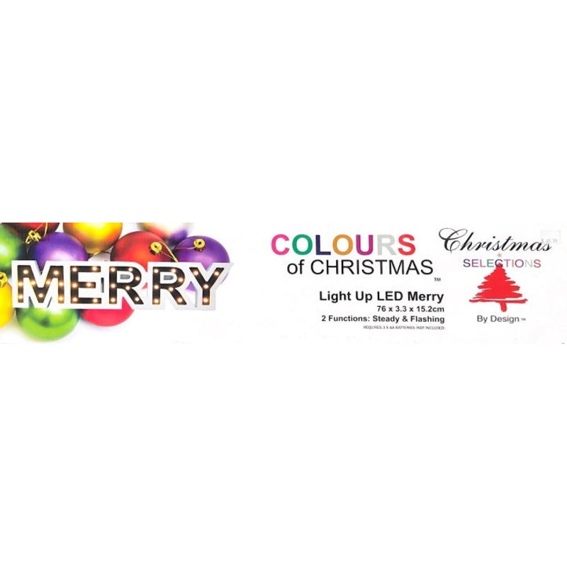 Light Up LED "Merry"