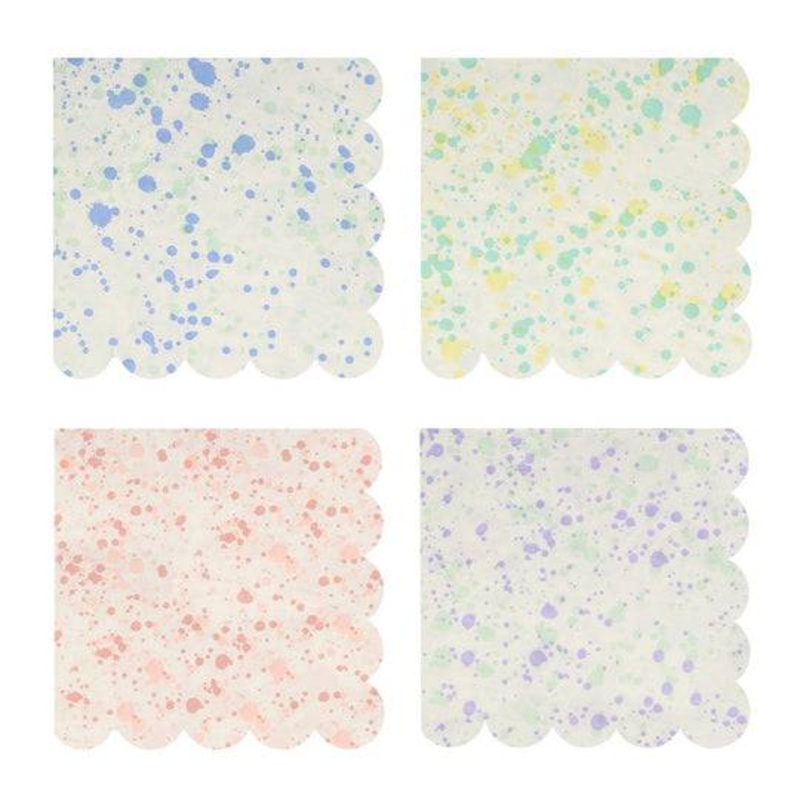 Meri Meri Speckled Paper Party Napkins- Large - 16pk S9065