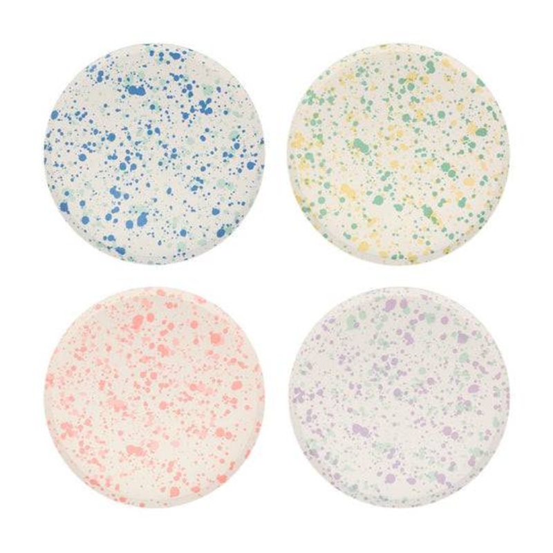 Meri Meri Speckled Paper Party Plate- Small - 8pk S3173