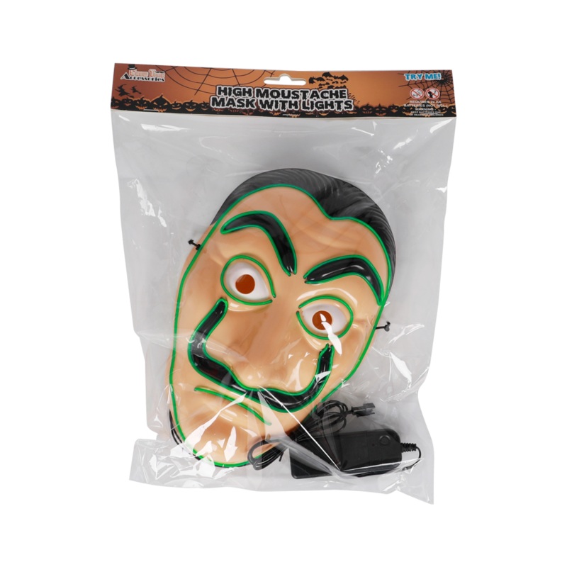 The Heist LED Light  Up Mask