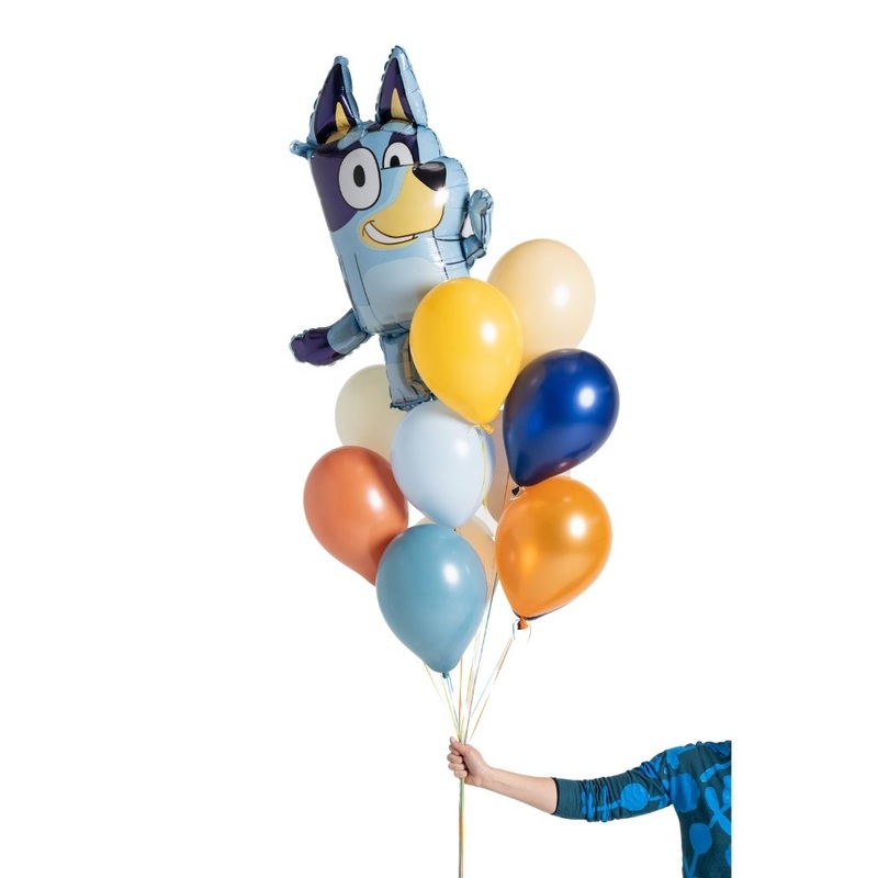 True Blue & Bluey Balloon Set Filled with Helium