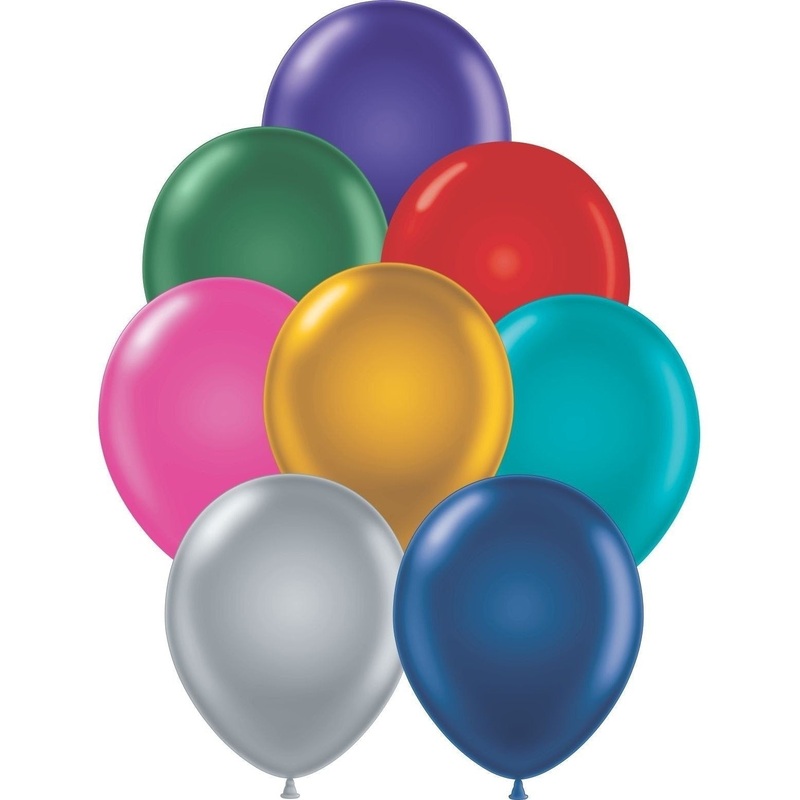 11" Tuftex Balloons (100 Per Package) Metallic Assorted