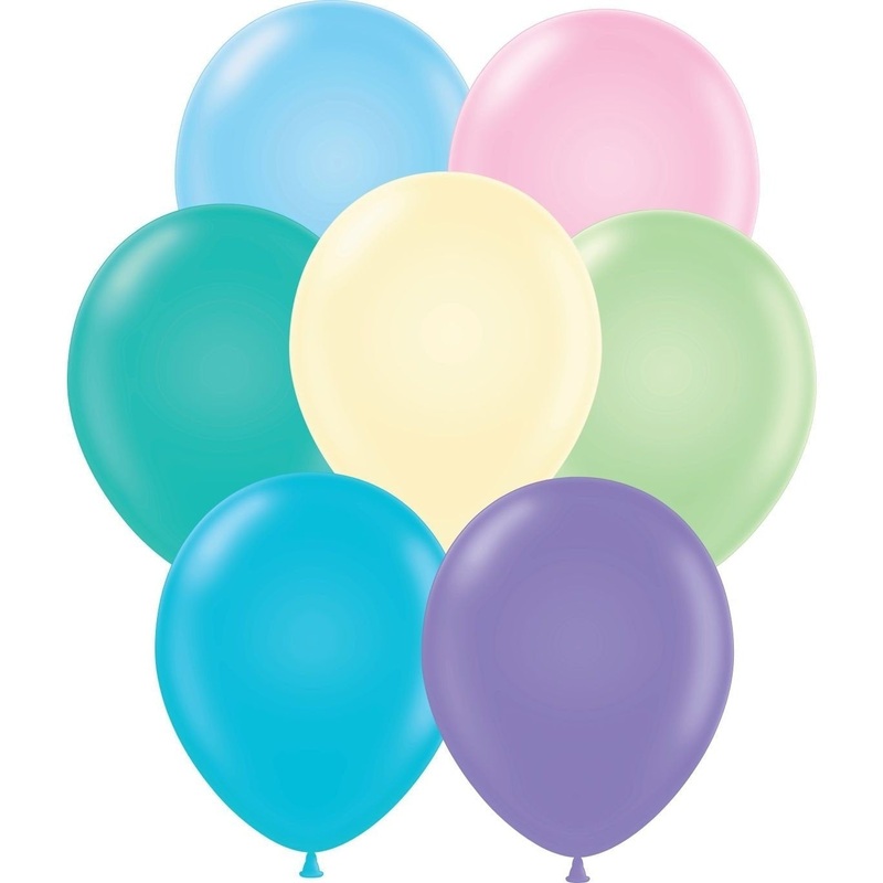11" Tuftex Balloons (12 Per Package) Pastel Assorted