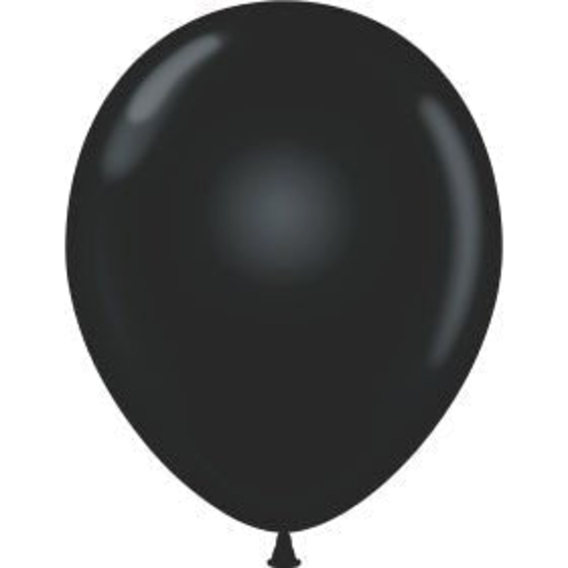 Mini Decorator 5" Tuftex Latex Balloons (50 Per Package) Black