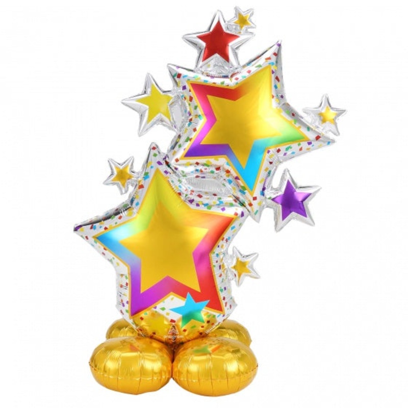 Colorful Star Cluster balloon | Air Filled