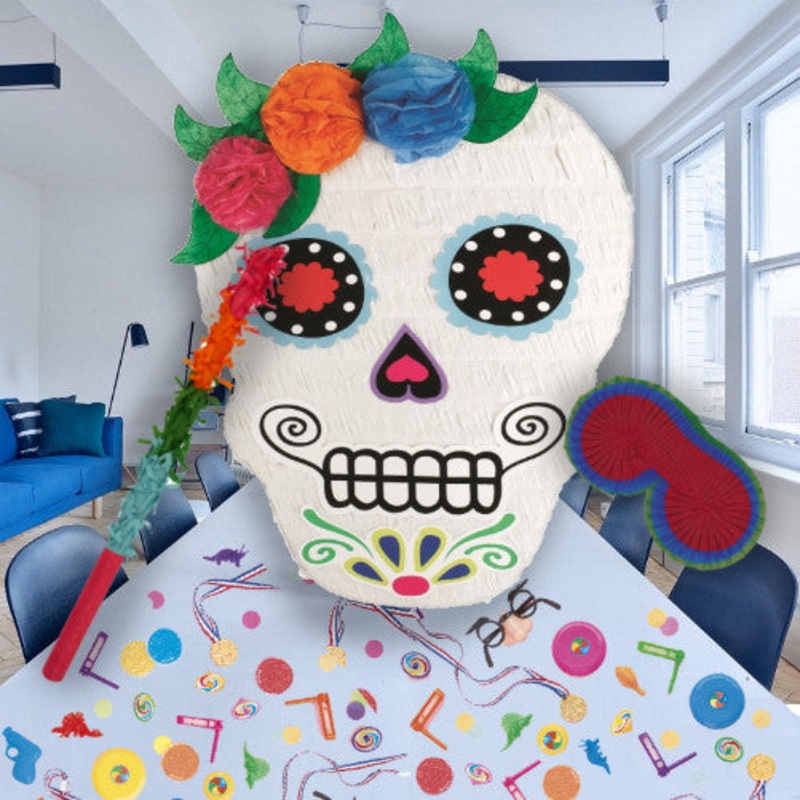 Day of the Dead Filled Pinata Kit with Fillers