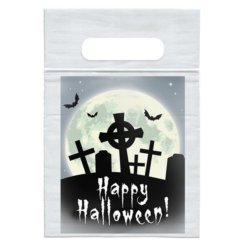 Haunted Graveyard Card Insert With Sealed Party Bag - Each