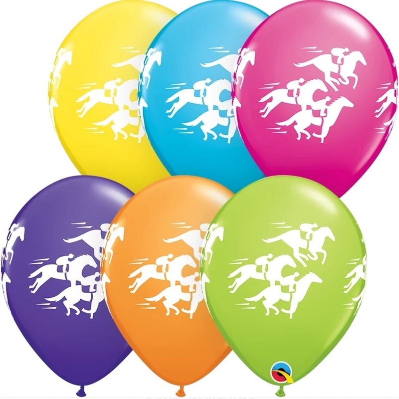 Horse Racing Balloons Pack of 10