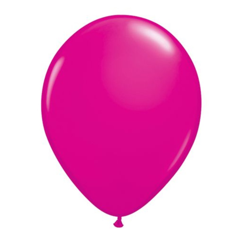 Wild Berry Fuschia Pink Latex Balloons - 11" - Pack of 10