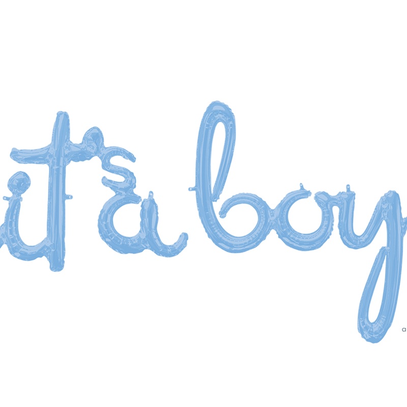Airfilled Blue Its a Boy foil