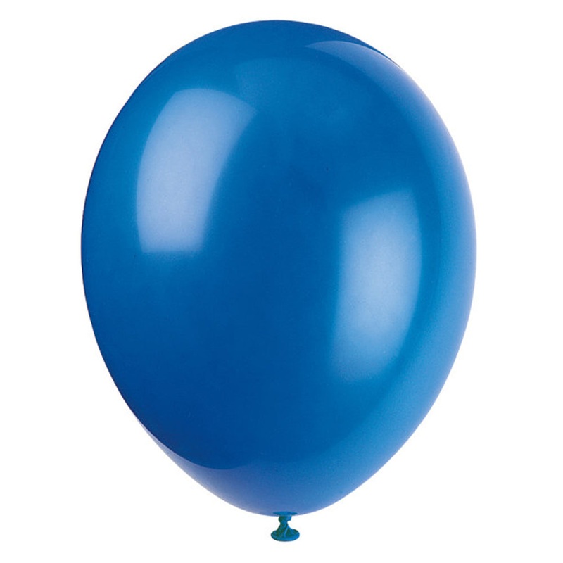 Dark Blue Latex Balloons - 12" - Pack of 10