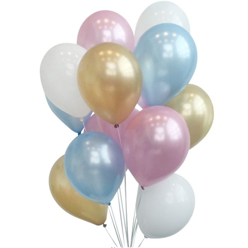 Gender Reveal Metallic Balloon Mix - Pack Of 32