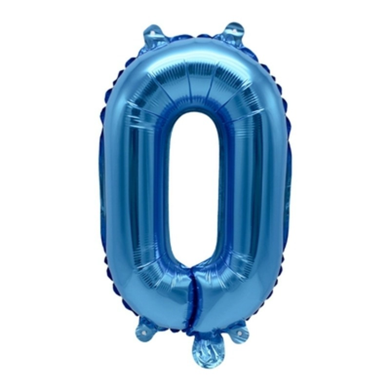 Letter "O" Blue Air-Filled Foil Balloon 13.5in